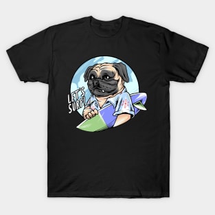 Summer Dog Lets Surf T-Shirt